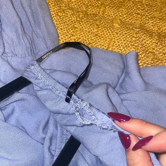 Light Blue Forever 21 Milkmaid Dress - Picture 7 of 7